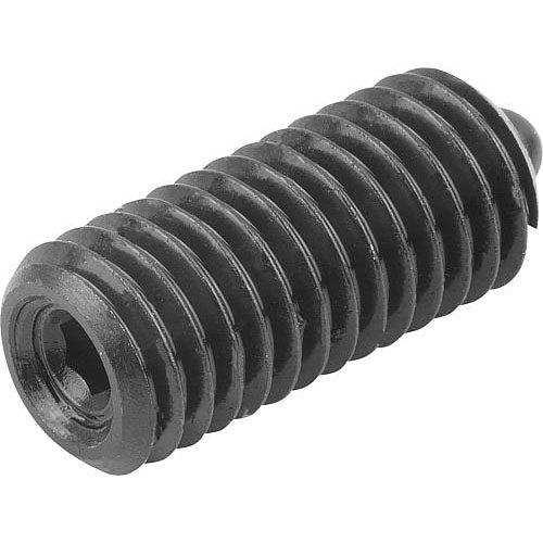 KIPP K0317.05 SPRING PLUNGER STANDARD SPRING FORCE D=M05 L=18, STEEL, COMP:PIN STEEL Online Hot Sale