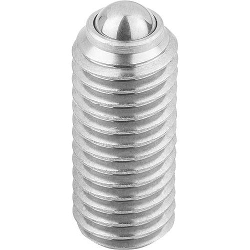 KIPP K0316.05 SPRING PLUNGER STANDARD SPRING FORCE D=M05 L=14, STAINLESS STEEL, COMP:BALL STAINLESS STEEL Online Hot Sale