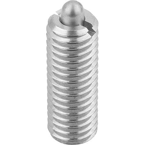 KIPP K0319.05 SPRING PLUNGER STANDARD SPRING FORCE D=M05 L=18, STAINLESS STEEL, COMP:PIN STAINLESS STEEL on Sale
