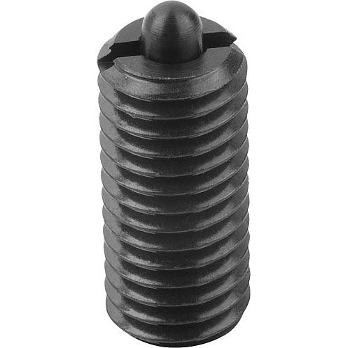 KIPP K0317.2A2 SPRING PLUNGER INTENSIFIED SPRING FORCE D=1/4-20 L=20, STEEL, COMP:PIN STEEL Online Sale