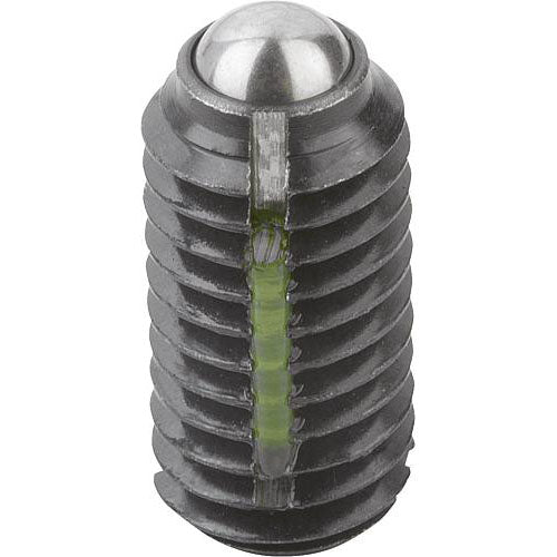 KIPP K0321.208 SPRING PLUNGER INTENSIFIED SPRING FORCE, WITH THREAD LOCK D=M08 L=16, STEEL, COMP:BALL STEEL Online now