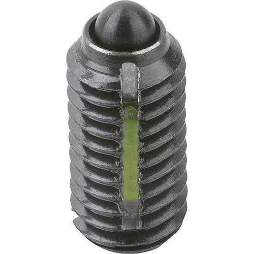 KIPP K0323.1A5 SPRING PLUNGER LIGHT SPRING FORCE, WITH THREAD LOCK D=1/2-13 L=22, STEEL, COMP:PIN STEEL, PU=5 Discount