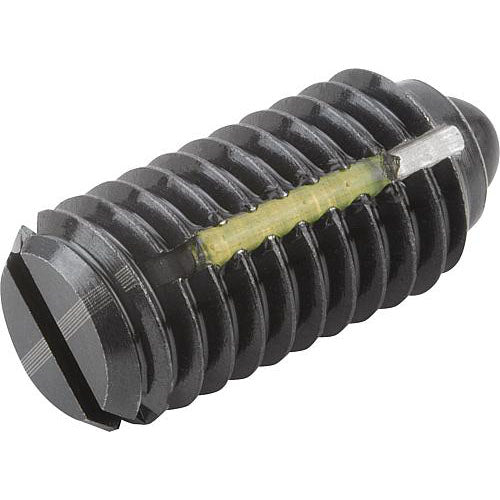 KIPP K0323.1A4 SPRING PLUNGER LIGHT SPRING FORCE, WITH THREAD LOCK D=3/8-16 L=19, STEEL, COMP:PIN STEEL, PU=10 on Sale
