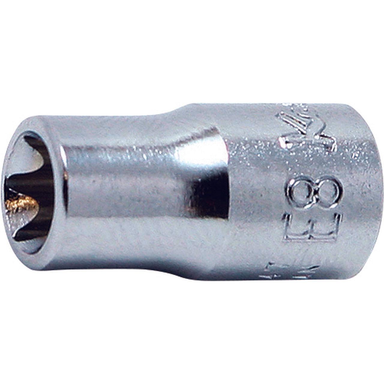 Ko-ken 2425-E4 1/4 Sq. Dr. Socket TORX E4  Length 22mm Fashion