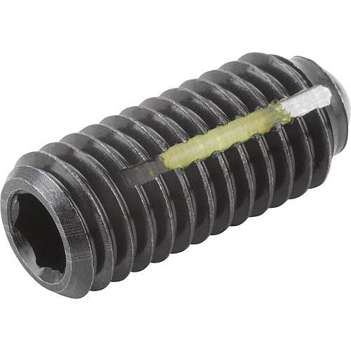KIPP K0325.216 SPRING PLUNGER INTENSIFIED SPRING FORCE, WITH THREAD LOCK D=M16 L=33, STEEL, COMP:BALL STEEL Supply
