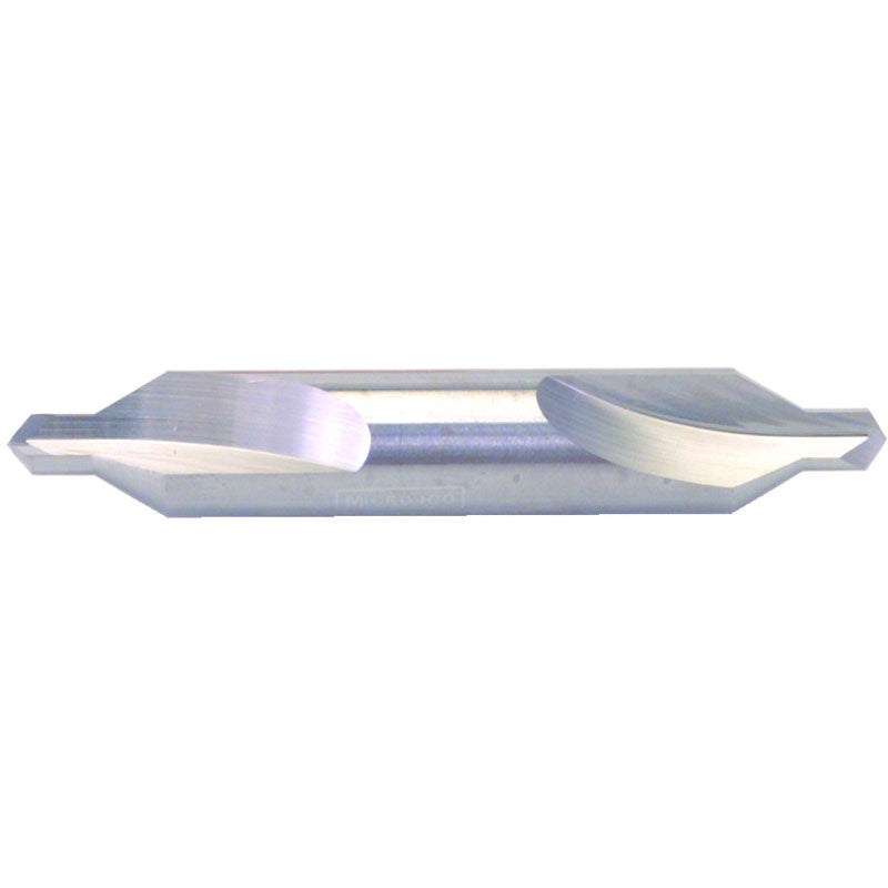 Micro 100 GE45DC00 #00 x 1-1/4" OAL 60 Degree Carbide Combined Drill and Countersink Plain Uncoated Hot on Sale