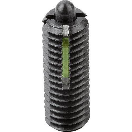 KIPP K0327.208 SPRING PLUNGER INTENSIFIED SPRING FORCE, WITH THREAD LOCK D=M08 L=22, STEEL, COMP:PIN STEEL Online now