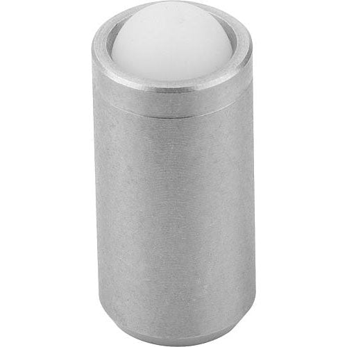 KIPP K0335.305 SPRING PLUNGER SPRING FORCE, SMOOTH VERSION, WITHOUT COLLAR, D=5 L=12, STAINLESS STEEL, COMP:POM, PU=25 Sale