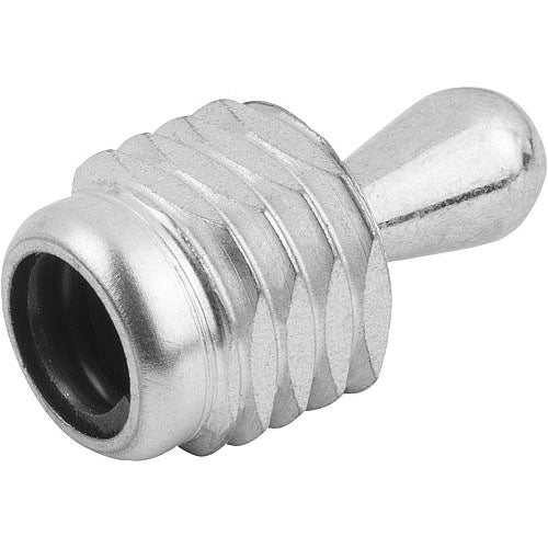 KIPP K0371.1100X12 LATERAL SPRING PLUNGER SPRING FORCE, WITH THREADED SLEEVE WITHOUT SEAL, D=M12 L=11,5, STEEL, COMP:STEEL Supply