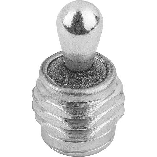 KIPP K0371.3200X16 LATERAL SPRING PLUNGER SPRING FORCE, WITH THREADED SLEEVE W. SEAL, D=M18X1,5 L=18, STEEL, COMP:STEEL Online Sale