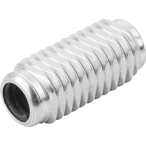 KIPP K0372.2300X43 LATERAL SPRING PLUNGER SPRING FORCE, WITH THREADED SLEEVE, D=M18X1,5 L=45, FORM:B, STEEL, COMP:STEEL Online Hot Sale
