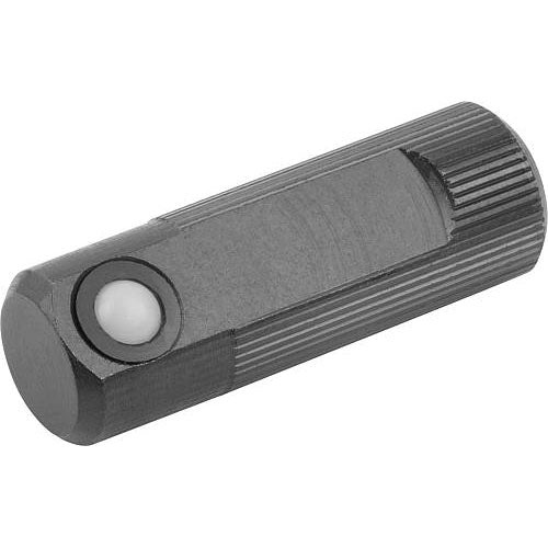 KIPP K0374.114 LATERAL SPRING PLUNGER SPRING FORCE, SINGLE SIDED, D=14 L=40, FORM:B, FREE-CUTTING STEEL, COMP:POLYACETAL Discount