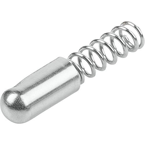 KIPP K1277.123016 SPRING SLEEVE ROUNDED, FORM:A WITHOUT COLLAR L=16, D1=3 STAINLESS STEEL, COMP:STAINLESS STEEL Online Sale
