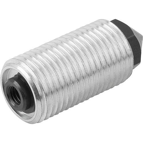 KIPP K0977.3212 SPRING PUSH-PULL PLUNGER INTENSIFIED SPRING FORCE, WITH ROTATION LOCK D=M12X1,5 L=20, FORM:K, STEEL, COMP:PIN Sale