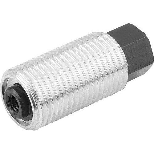 KIPP K0977.1112 SPRING PUSH-PULL PLUNGER SPRING FORCE, WITH ROTATION LOCK D=M12X1,5 L=20, FORM:I, STEEL, COMP:PIN STEEL Online Hot Sale