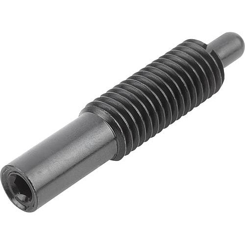 KIPP K0657.616X120 SPRING PLUNGER SPRING FORCE, LONG VERSION D=M16 L=120, STEEL, COMP:PIN STEEL Online Hot Sale
