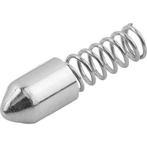 KIPP K1277.213011 SPRING SLEEVE POINT, FORM:B WITHOUT COLLAR L=11, D1=3 STEEL, COMP:STAINLESS STEEL Supply
