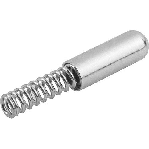KIPP K1277.112608 SPRING SLEEVE ROUNDED, FORM:A WITHOUT COLLAR L=8, D1=2,6 STEEL, COMP:STAINLESS STEEL Online Sale