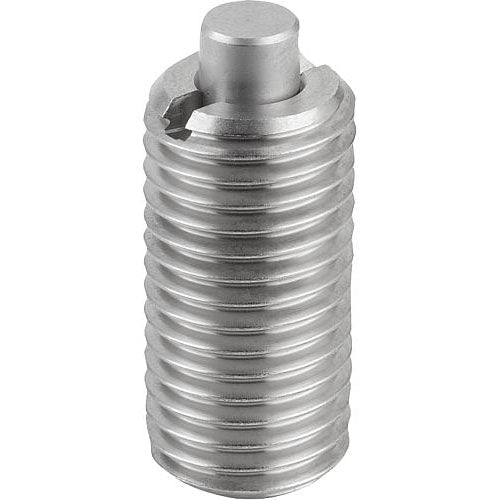KIPP K1379.05 SPRING PLUNGER STANDARD SPRING FORCE D=M05 L=18 STAINLESS STEEL, FLAT, COMP:PIN STAINLESS STEEL Fashion