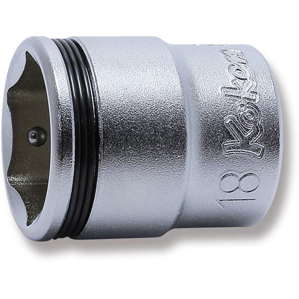 Ko-ken 3450M-18 3/8 Sq. Dr. Socket  18mm Nut Grip Length 29mm Supply
