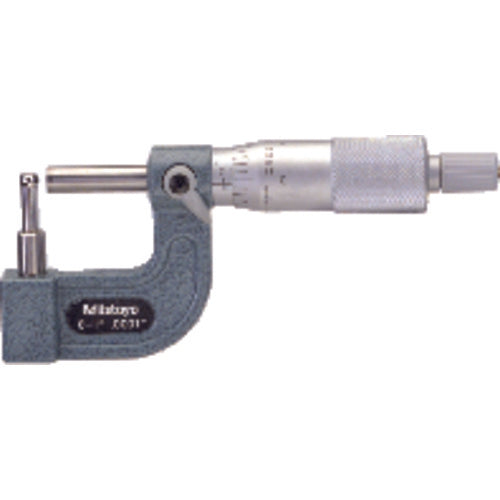 Mitutoyo MT80115-308 0-25 mm Measuring Range-0.01 mm Graduation – Ratchet Thimble – Carbide Face – Tubing Micrometer on Sale