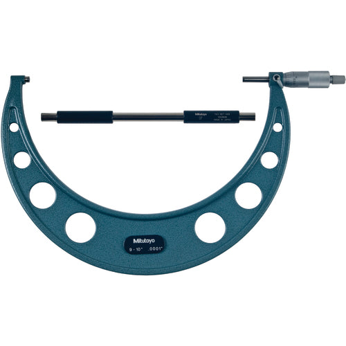 Mitutoyo MT80103-224 9"-10" Measuring Range-0.0001" Graduation – Ratchet Thimble – Carbide Face – Outside Micrometer Supply
