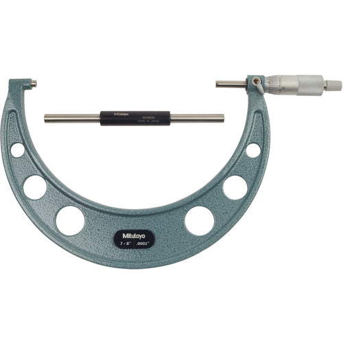 Mitutoyo MT80103-222 7"-8" Measuring Range-0.0001" Graduation – Ratchet Thimble – Carbide Face – Outside Micrometer Hot on Sale