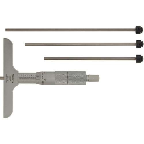 Mitutoyo MT80129-131 0-4" Measuring Range – Ratchet Thimble – Depth Micrometer Online now