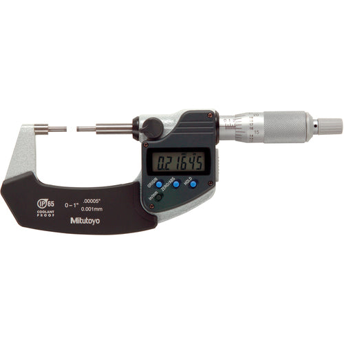 Mitutoyo MT80331-351-30 0 – 1 / 0 – 25.4 mm Range – 0.00005 / 0.001 mm Res-3 mm (0.120) Dia-Spline Micrometer on Sale