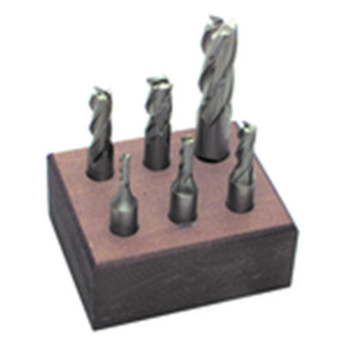 Morse Cutting Tools MT2245025 6 Pc. HSS Single-End End Mill Set on Sale