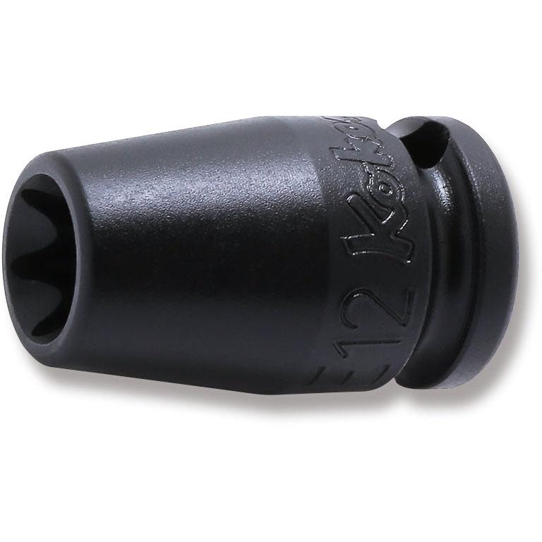 Ko-ken 13425EG-E12 3/8 Sq. Dr. Socket TORX E12  Length 32mm Magnet Supply