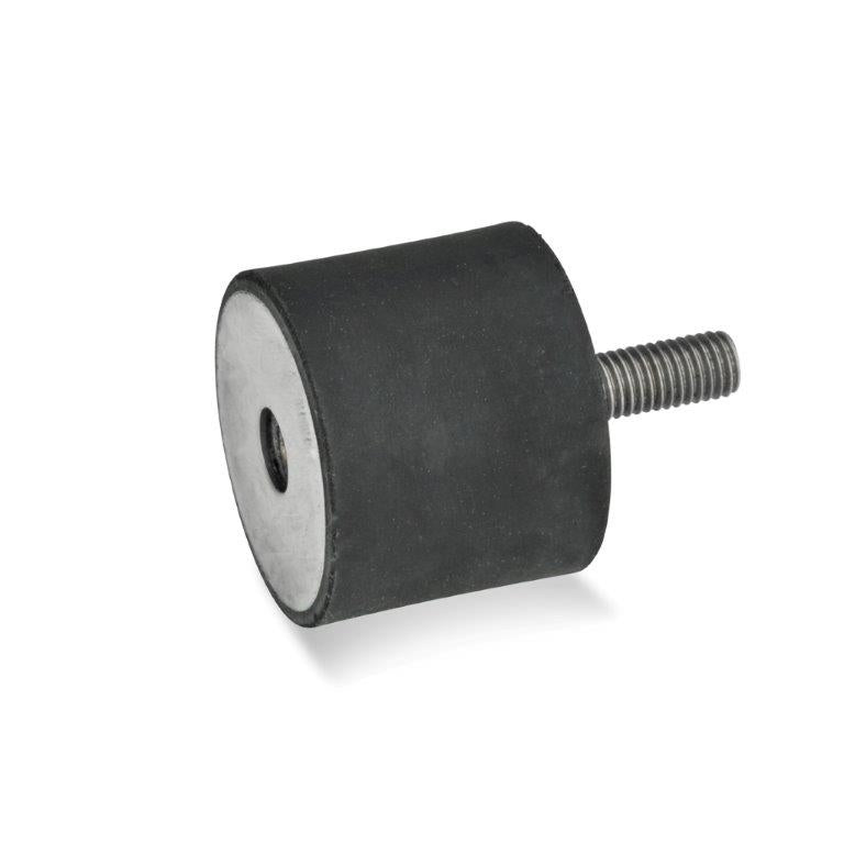 JW WINCO GN451-50-20-M10-ES-55 RUBBER BUMPER STAINLESS, INTERNAL THREAD AND THREADED STUD Hot on Sale