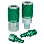 Legacy LX55A71457B Model A71457B–1/4" Body x 1/4" NPT–7 Pieces – Green ARO Coupler & Plug Kit Discount