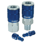 Legacy LX55A72440C2PK Model A72440C2PK–1/4" Body x 1/4" NPT Male (2 pieces) – Blue Automotive Plug Online now