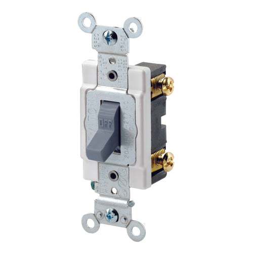 Leviton LV101223SGY 20 A; 120/277 Volt; WD-1, WD-6; 3 Way Switch – Gray Sale