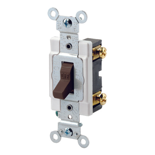 Leviton LV101223S 20 A; 120/277 Volt; WD-1, WD-6; 3 Way Switch – Brown Discount