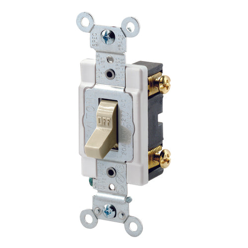 Leviton LV101223SI 20 A; 120/277 Volt; WD-1, WD-6; 3 Way Switch – Ivory Online