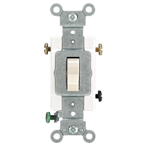 Leviton LV101223ST 20 A; 120/277 Volt; WD-1, WD-6; 3 Way Switch – Almond Hot on Sale