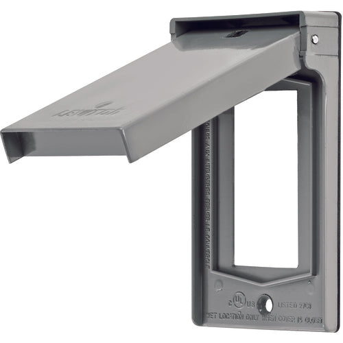 Leviton LV104992 Weather Resistant Cover – Vertical – Gray Hot on Sale
