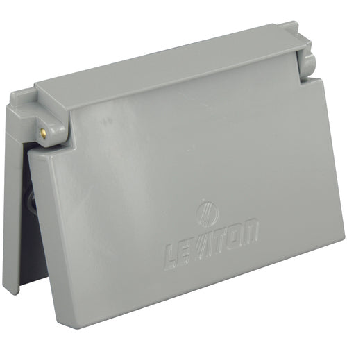 Leviton LV104990 Weather Resistant Cover – Horizontal – Gray on Sale