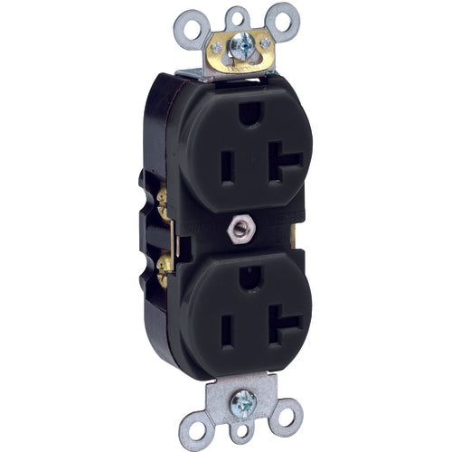 Leviton LV105362SE 20 A; 125 Volt; NEMA 5-20R; 3W; Straight Blade Wiring Device – Black Online Hot Sale
