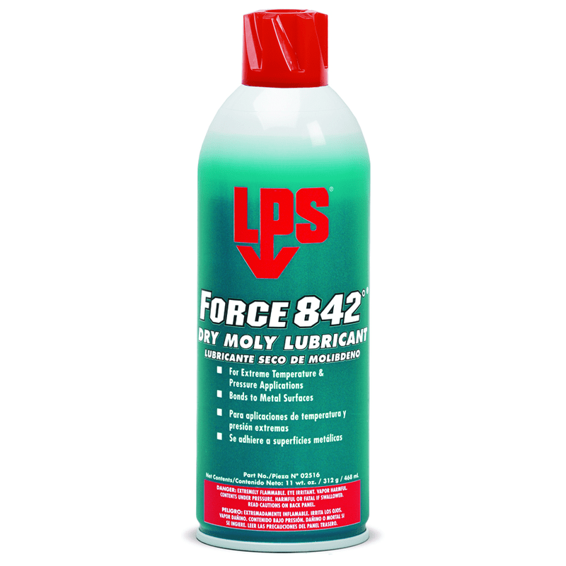 LPS LJ6002516 Aerosol Force 842 Dry Moly Lubricant-14 oz Supply