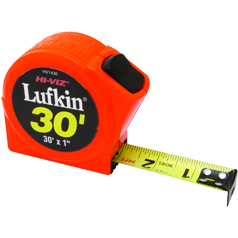 Lufkin MZ50PHV1430 Tape Measure; 1″ x 30′; Hi-Viz Orange Online