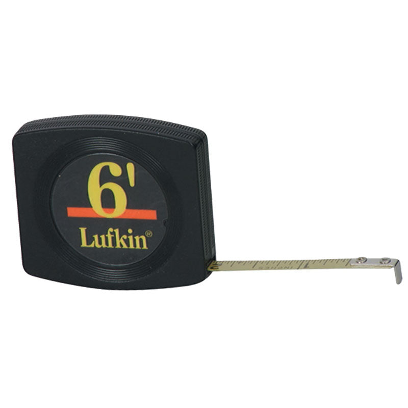 Lufkin MZ50W616 1/4" x 6′ Pee Wee Pocket Tape Measure, Black Case Hot on Sale