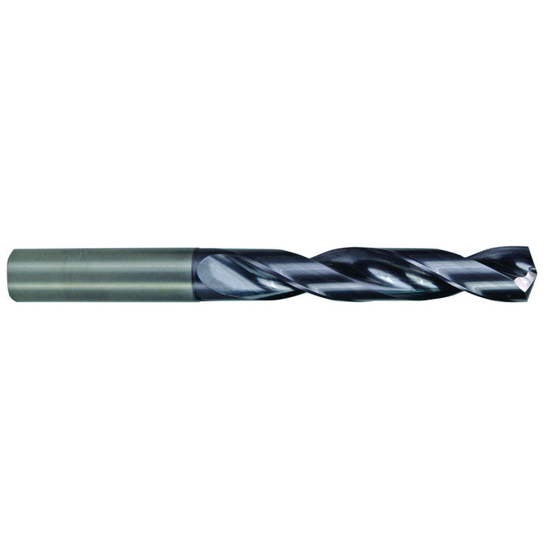 M A Ford AX2722241 3/64" Dia. x 3/64" Shank x 3/4" Flute Length x 1-1/2" OAL, 5xD, 142°, AlTiN, 2 Flute, External Coolant, Round Solid Carbide Drill Sale