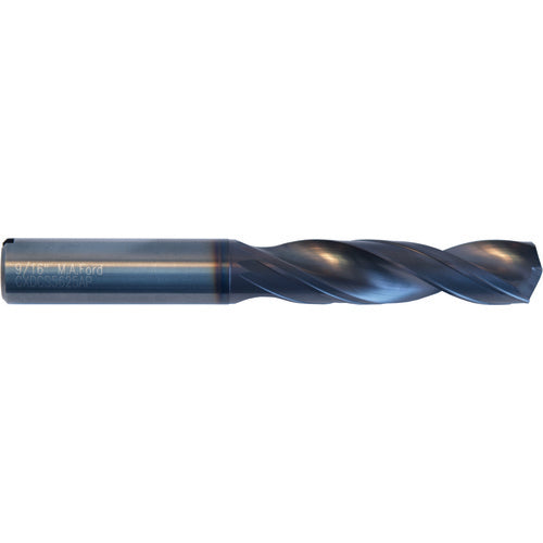 M A Ford AX2806780 #31 Dia. × 12.5 mm Shank × 0.79″ Flute Length × 2.44″ OAL, Stub, 2xD Flute, Coolant Thru, Solid Carbide Drill Hot on Sale