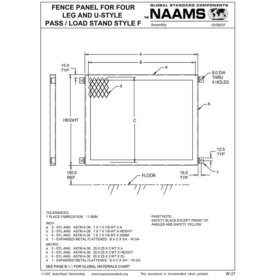 NAAMS Fence Panel ATS4101 THRU ATS4188 on Sale