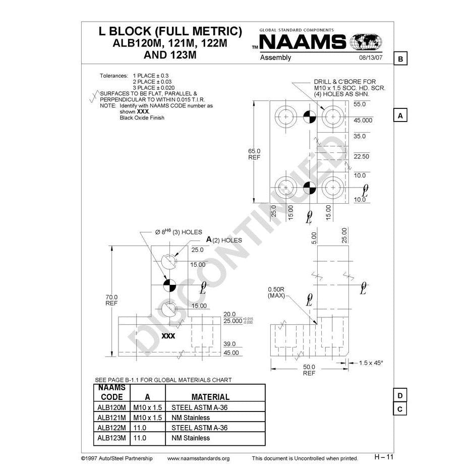 NAAMS L-Blocks ALB120M Fashion