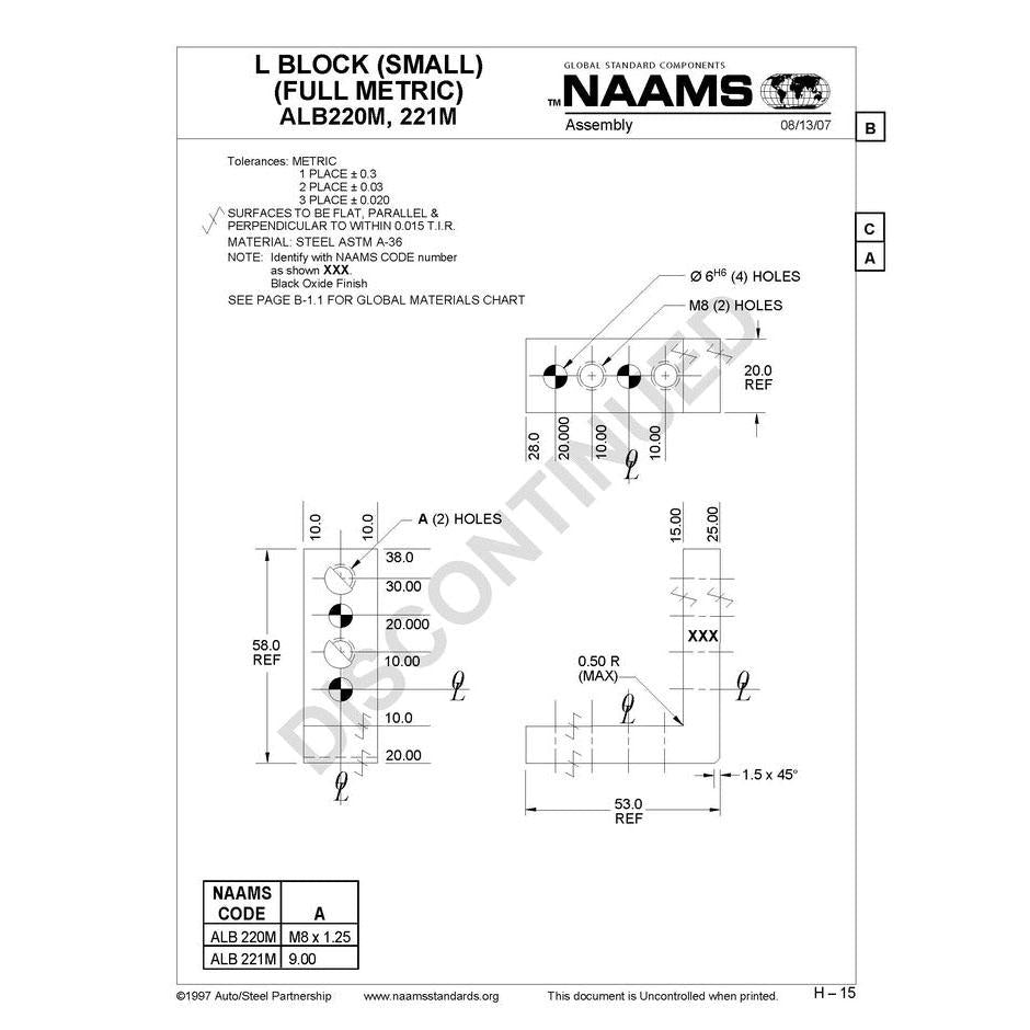 NAAMS L-Blocks ALB220M Fashion