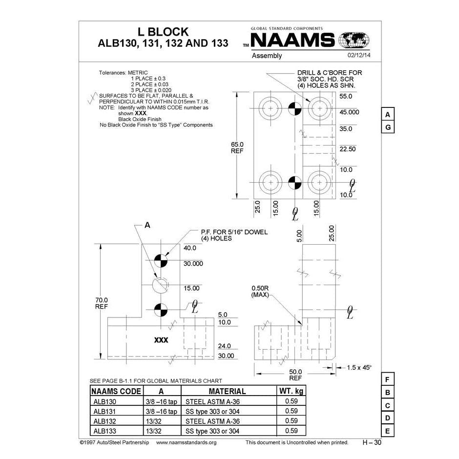 NAAMS L-Blocks ALB132 Discount